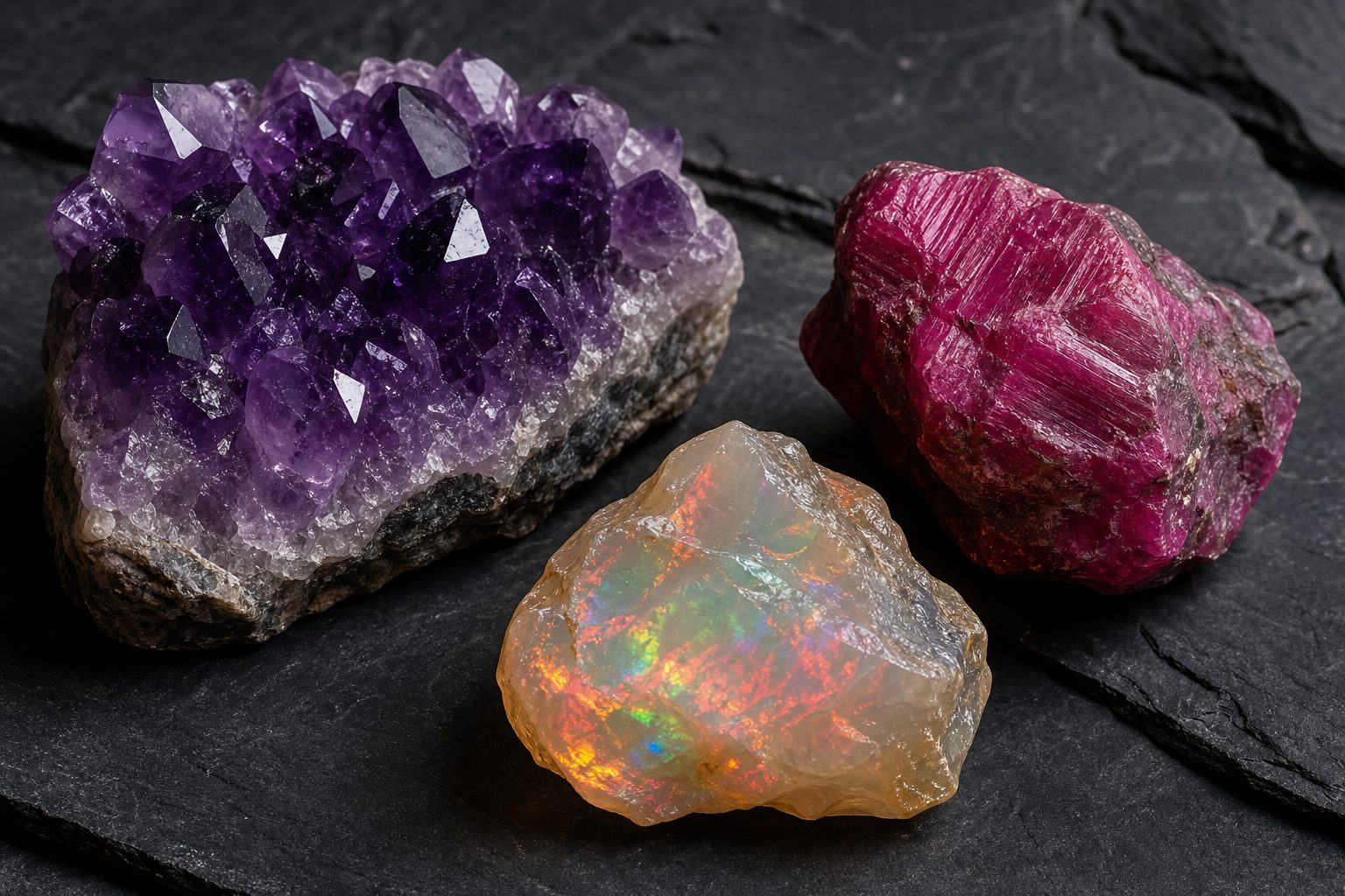 常見原礦種類怎麼挑?水晶、紅寶石、火蛋白石